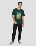 T Zone Print Crossbike Men's Short Sleeve T-Shirt