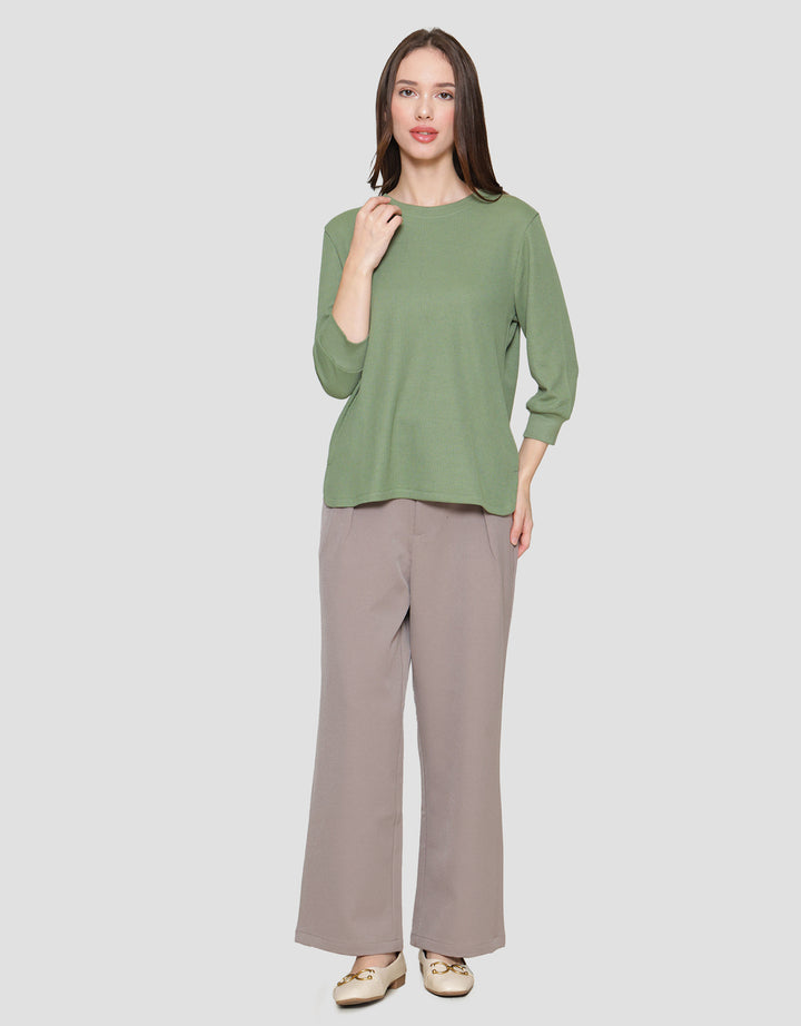 Connexion Waffle Plain Kaos Wanita