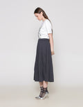 ZES Rok Pleats Wanita Midi MELWB003