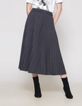 ZES Rok Pleats Wanita Midi MELWB003