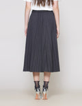 ZES Rok Pleats Wanita Midi MELWB003