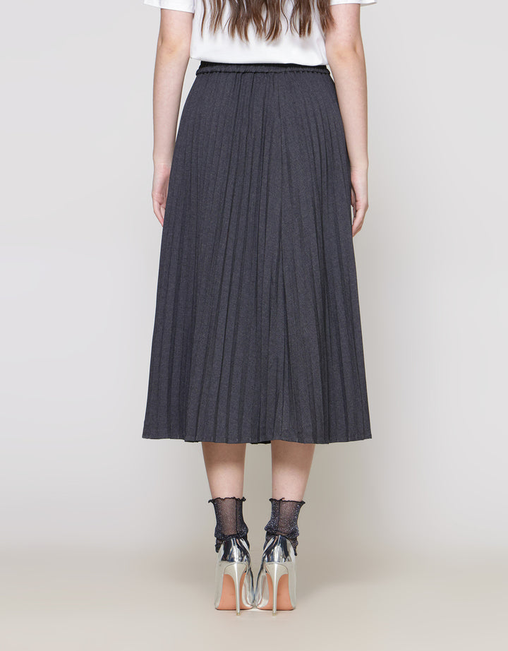 ZES Rok Pleats Wanita Midi MELWB003