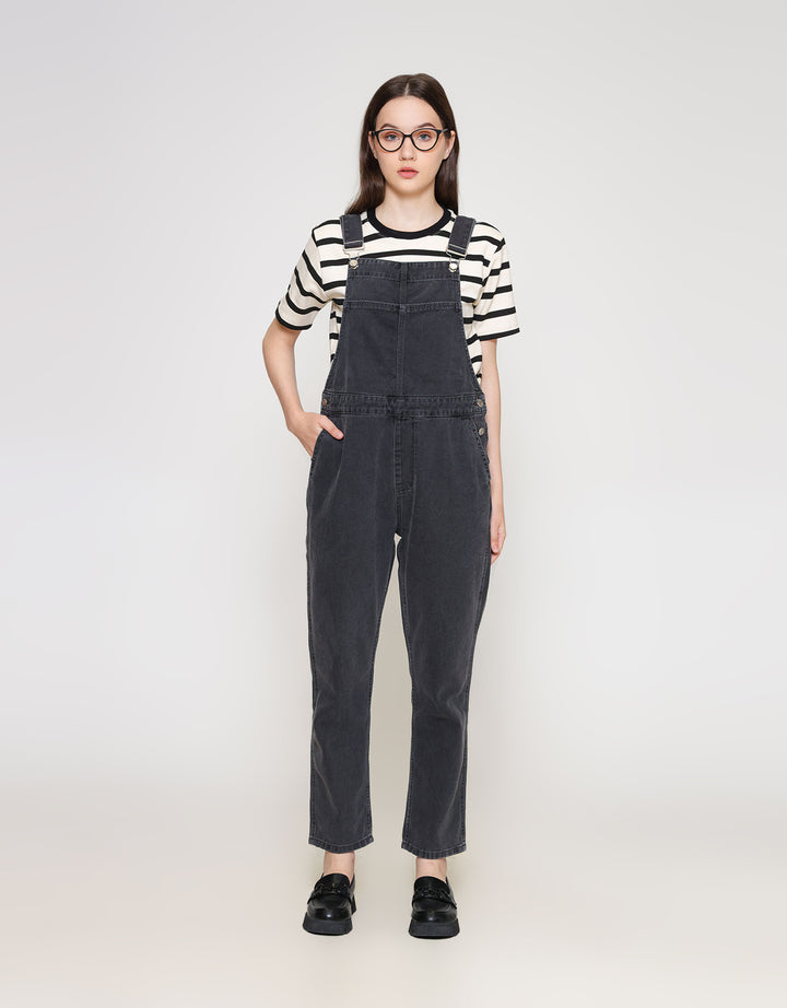 ZES Long Overall Basic Denim Wanita BLDR001 BLDR001