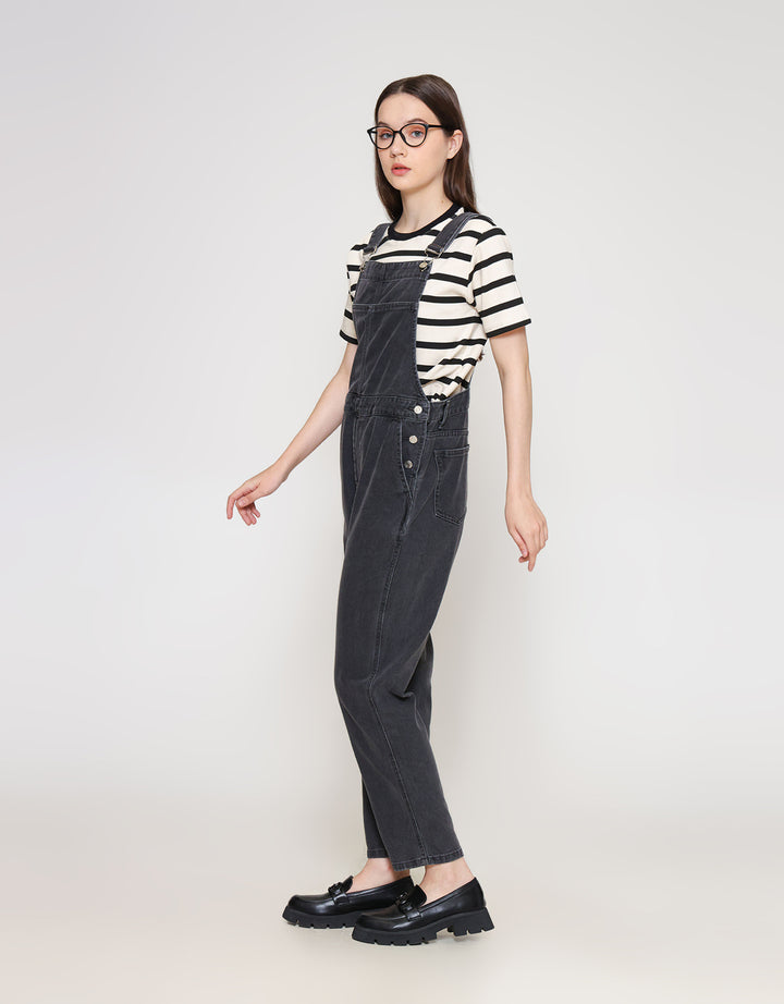 ZES Long Overall Basic Denim Wanita BLDR001 BLDR001