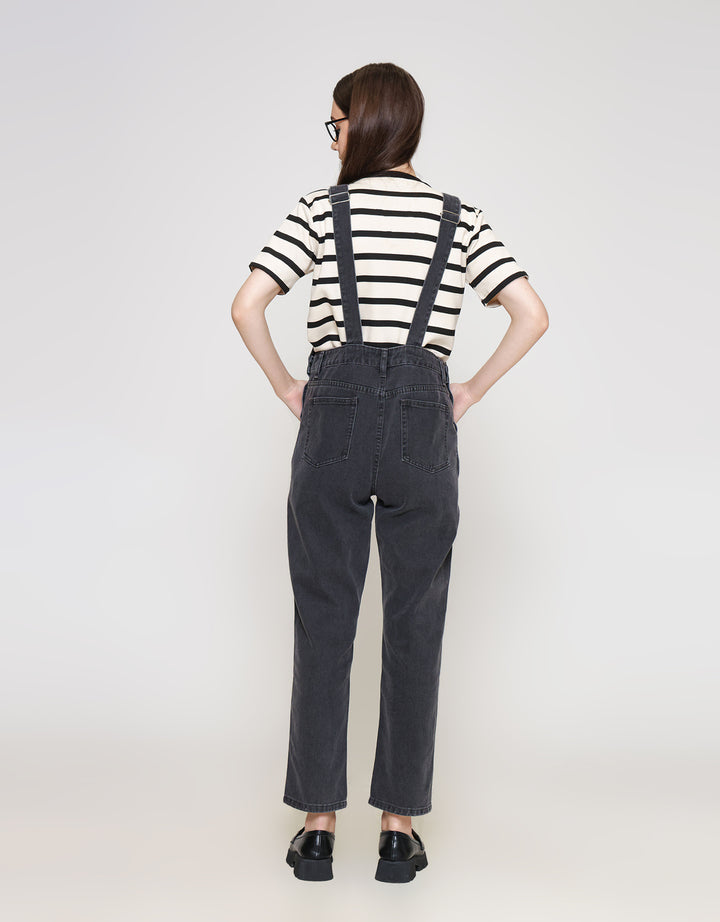 ZES Long Overall Basic Denim Wanita BLDR001 BLDR001