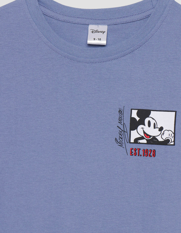 Disney Mickey Head Emboss Kaos Anak Laki-laki