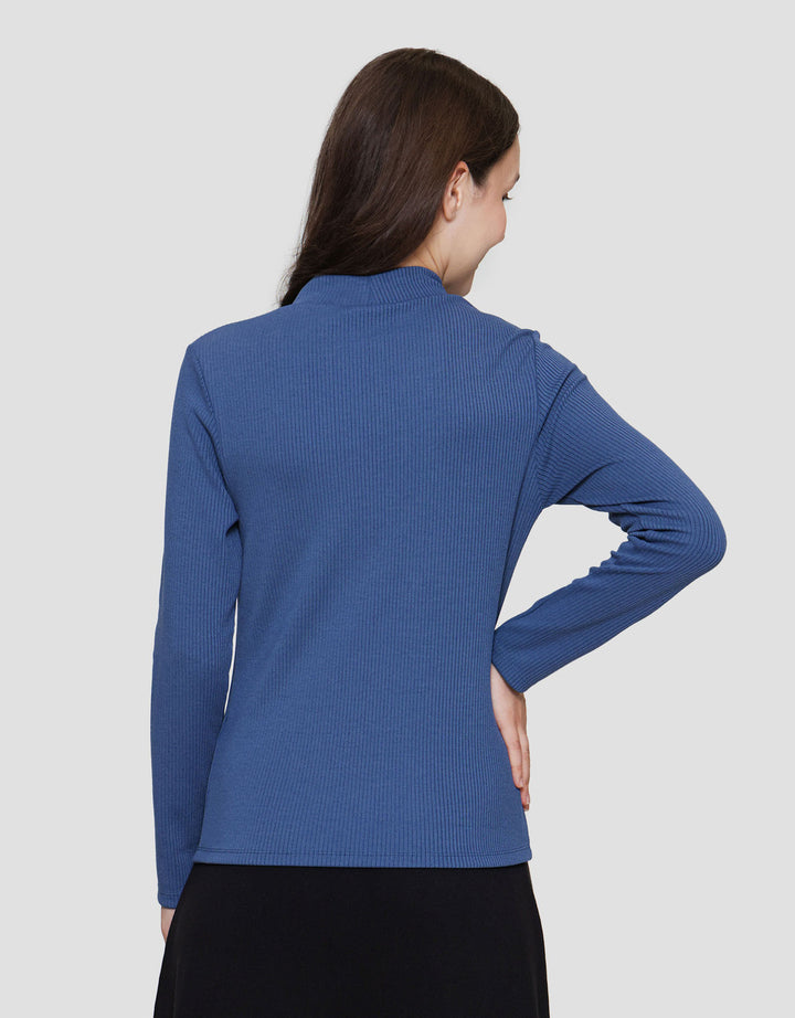Suko Rib Long Sleeve Kaos Lengan Panjang Wanita