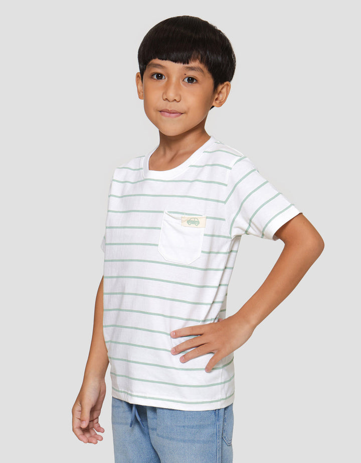 Little M Salur Kantong Patch Kaos Anak Laki-laki