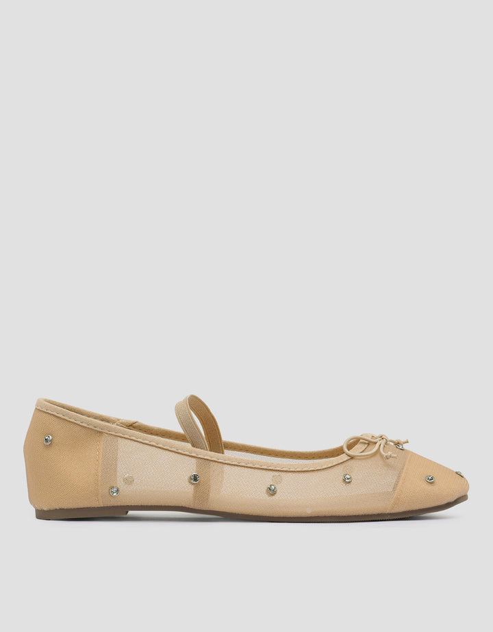 Connexion Studded Sepatu Ballerina Wanita