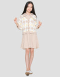 Nevada Diamond Print Dress Hoodie Anak Perempuan
