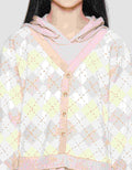 Nevada Diamond Print Dress Hoodie Anak Perempuan