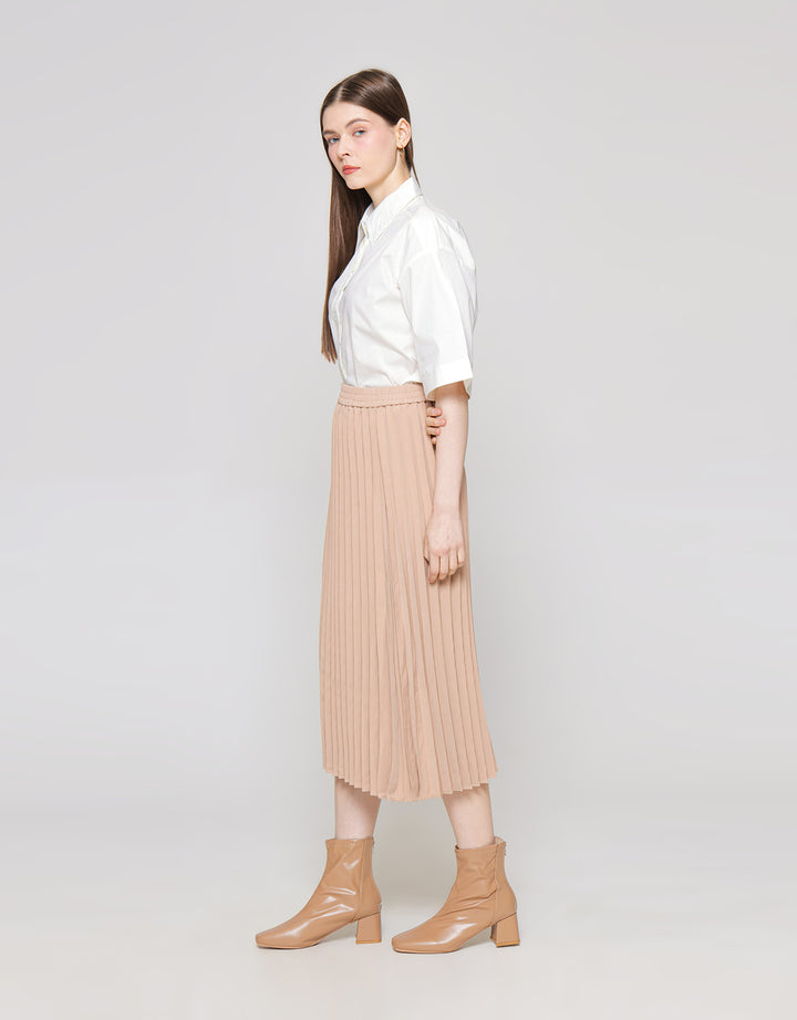 ZES Rok Pleats Wanita Midi MELWB003