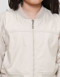 Little M Stripe Manset Jaket Anak Perempuan