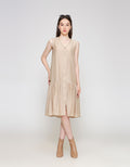 ZES Tier Sleeveless Midi Dress Wanita TSBDD002