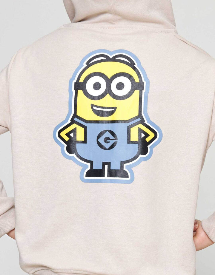 Character Hoodie Minions Dpn Blkg Jaket Anak Laki-laki
