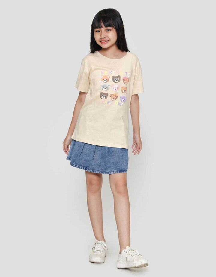 Nevada Bear Be Kind 3 Kaos Anak Perempuan