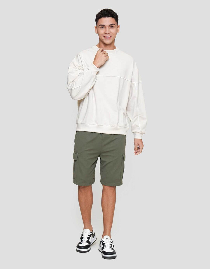 Nevada Cut And Sewn With Pipping Sweater Pria
