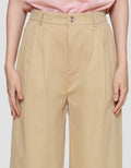 Connexion Wide Twill Celana Panjang Wanita