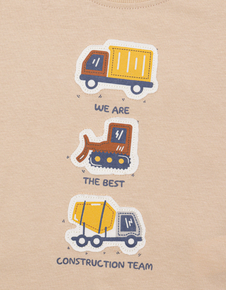 Little M App Triple Truck Kaos Anak Bayi