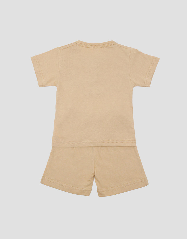 Little M Henley Bear Pakaian Set Anak Bayi