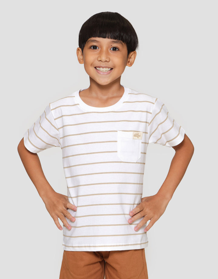 Little M Salur Kantong Patch Kaos Anak Laki-laki