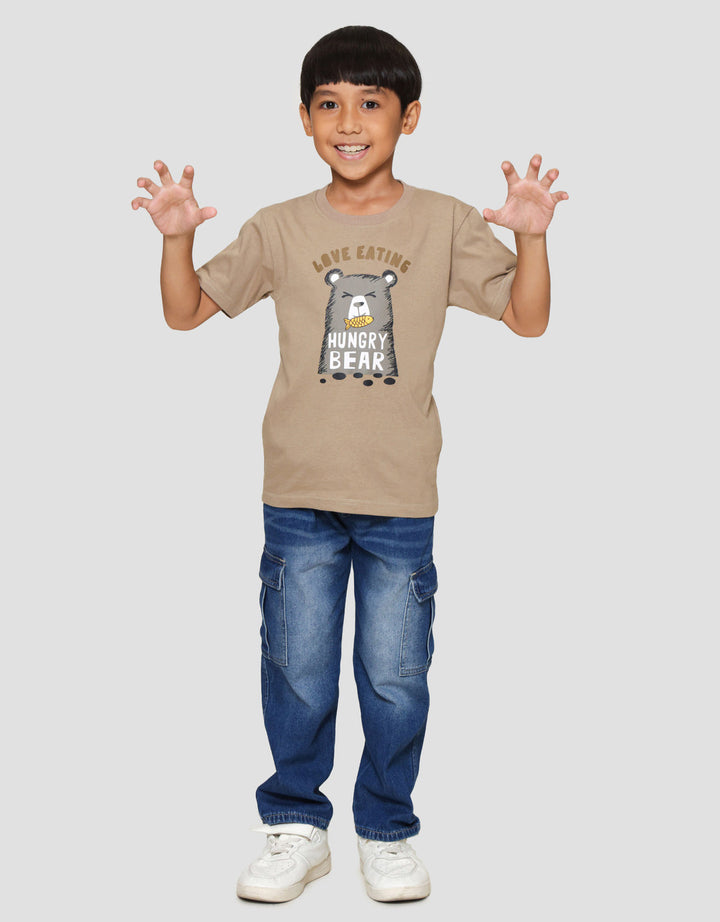 Little M Hungry Bear Kaos Anak Laki-laki