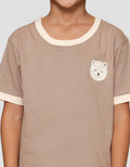 Little M List Lgn Cln Bear Pakaian Setelan Anak Laki-laki