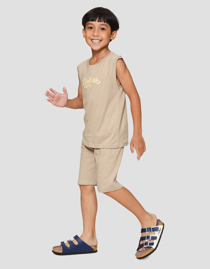 Little M Singlet New York Pakaian Setelan Anak Laki-laki