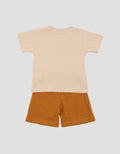 Little M Print Truck Pakaian Set Anak Bayi