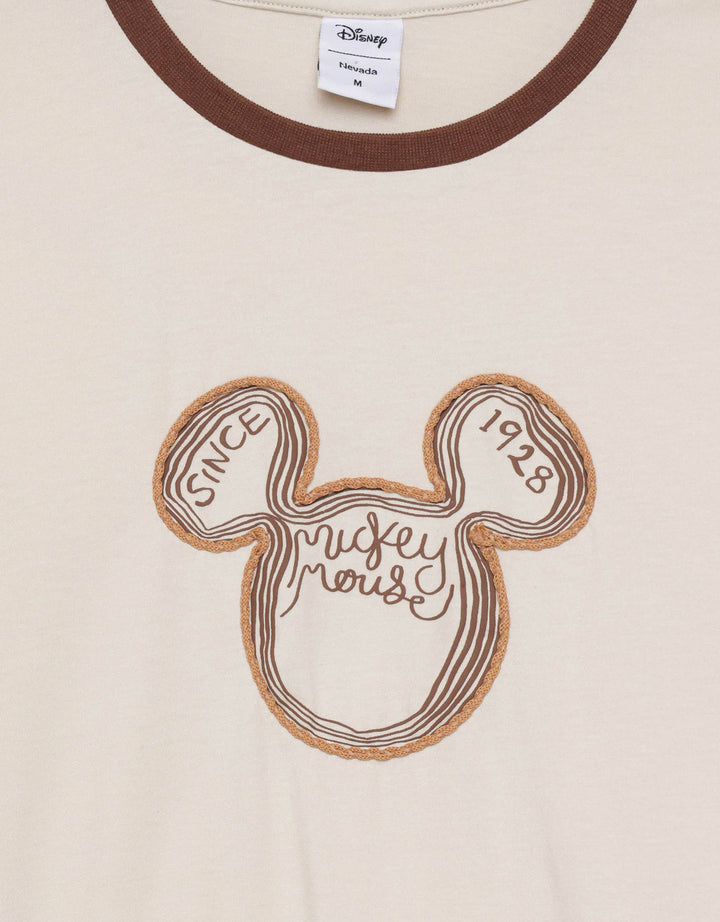 Disney Reguler Print Mickey Mouse Kaos Wanita