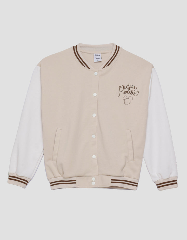 Disney Varsity Print Micke Mouse Jaket Wanita