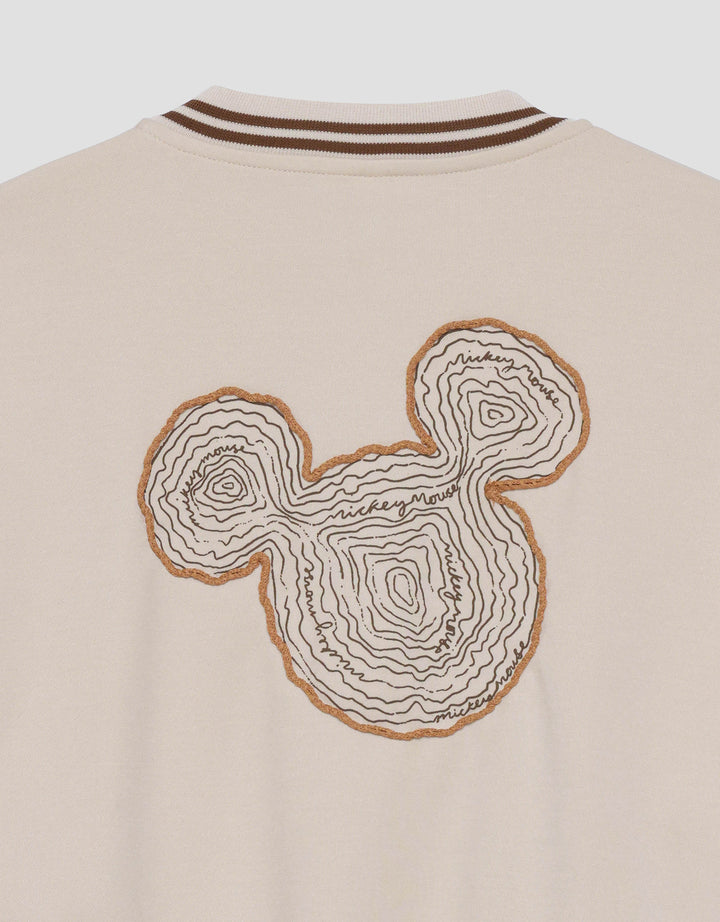 Disney Varsity Print Micke Mouse Jaket Wanita