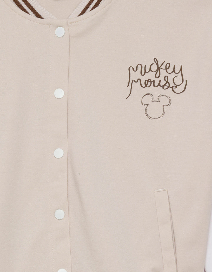 Disney Varsity Print Micke Mouse Jaket Wanita