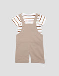 Little M Terry Embos Lion Jumpsuit Overall Bayi