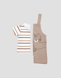 Little M Terry Embos Lion Jumpsuit Overall Bayi