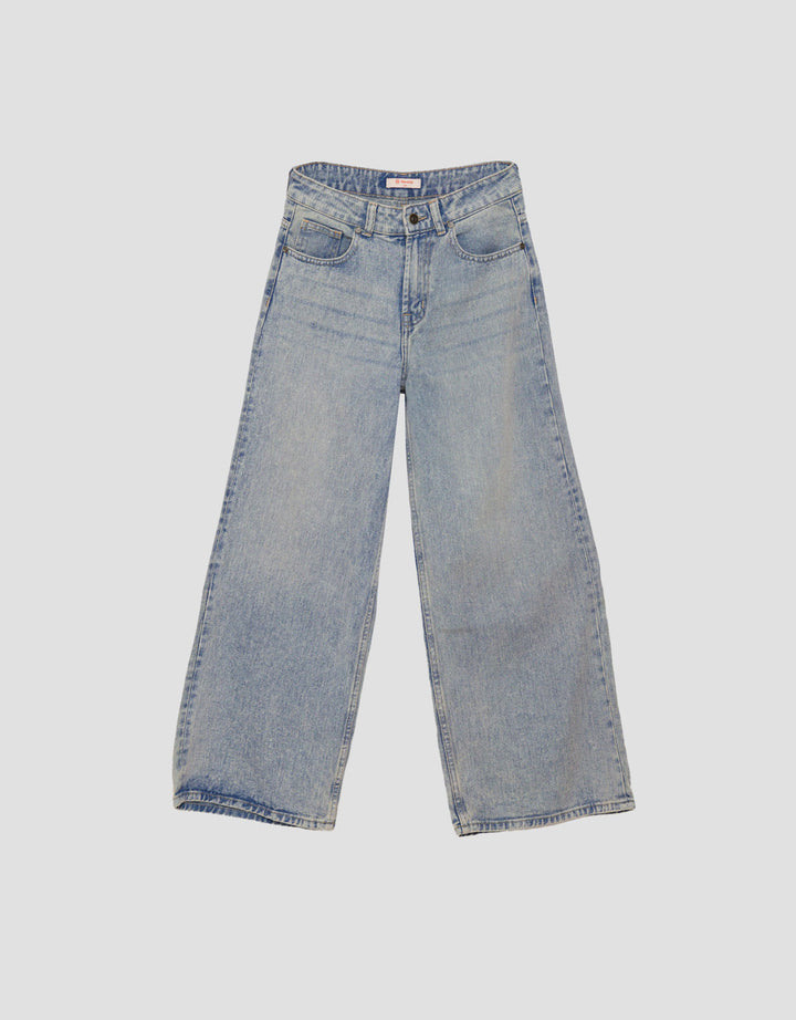Nevada Wide Leg Celana Denim Wanita