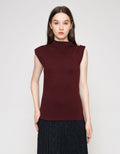 ZES Knit Top With Gold Kaos Wanita DTRTP007