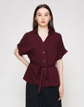 ZES With Belt Kemeja Wanita MELWT013