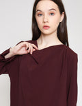 ZES Long Sleeve Blouse Drape Button On MPRWT017 MPRWT017
