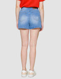 Nevada Basic Roll Up Women's Denim Shorts