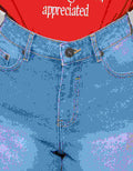 Nevada Basic Roll Up Women's Denim Shorts