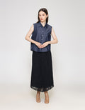 ZES Basic Sleeveless Kemeja Lengan Pendek Wanita TSBWT018