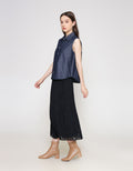 ZES Basic Sleeveless Kemeja Lengan Pendek Wanita TSBWT018