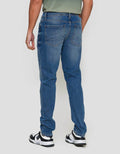 Nevada Spray Washed Tapered Fit Celana Denim Pria