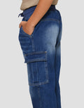 Little M Cargo Rib Celana Denim Anak Laki-laki