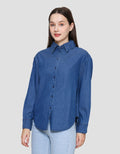St. Yves Relaxed Lyocel Kemeja Denim Wanita