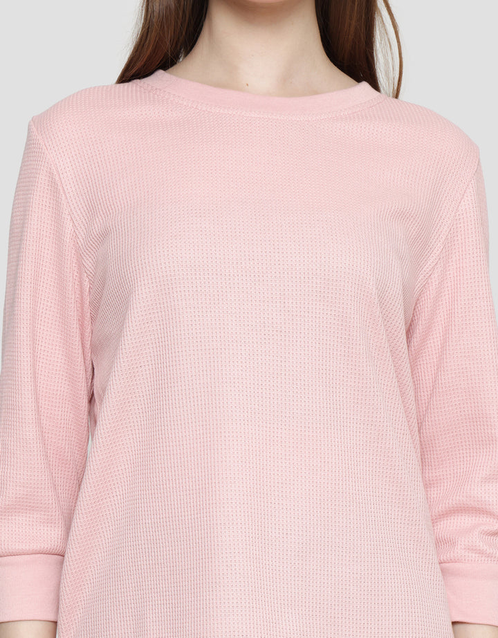 Connexion Waffle Plain Kaos Wanita