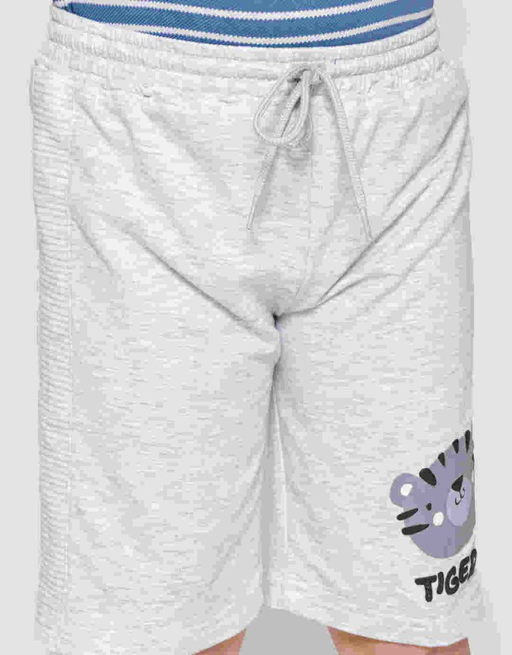 Little M Baby Terry Tiger Boys Shorts