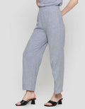 Nevada Sueding Knit Wide Leg Celana Panjang Wanita