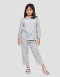 Little M Sleepwear Girls Fullprint Love Baju Piyama Anak Perempuan